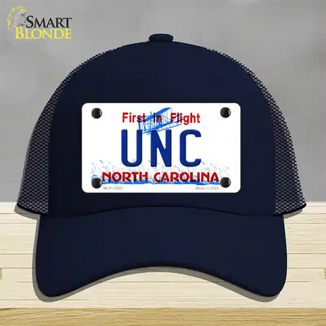 Univ North Carolina Novelty License Plate Hat Mesh / Navy