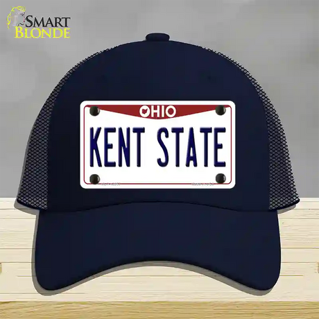 Kent State Novelty License Plate Hat Mesh / Navy