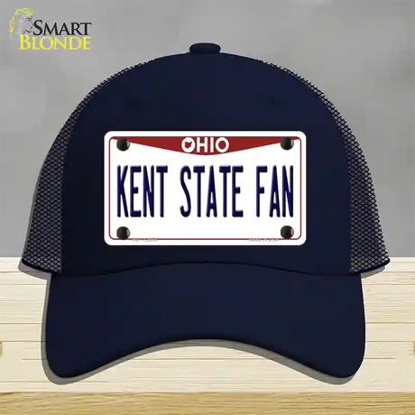 Kent State Fan Novelty License Plate Hat Mesh / Navy