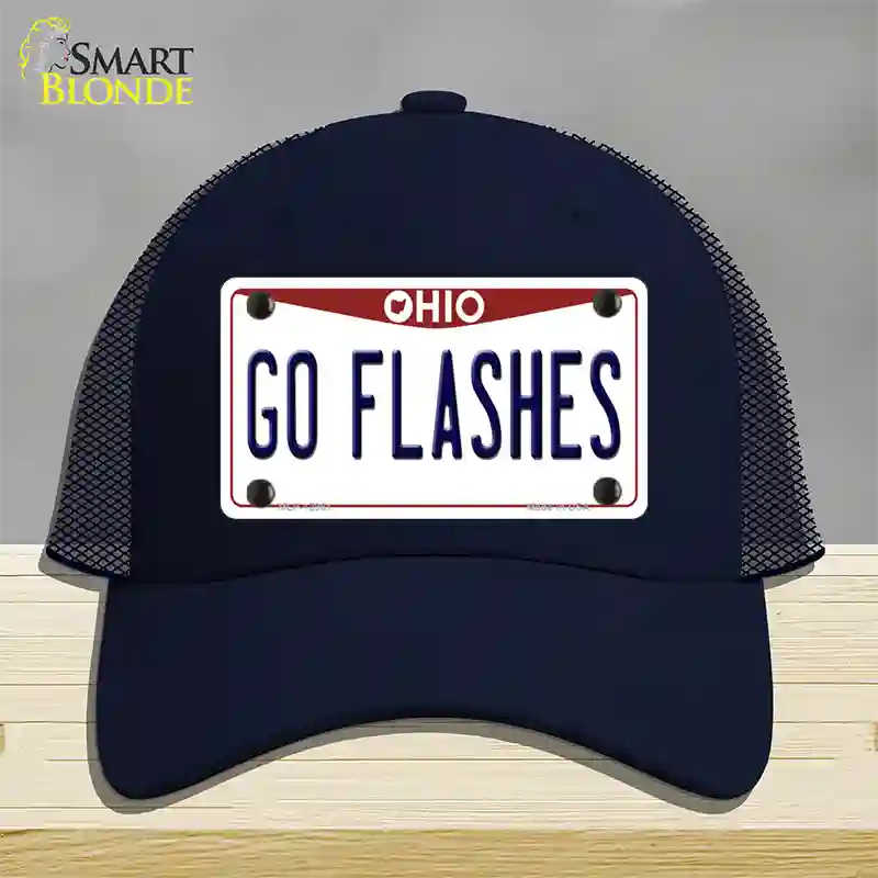 Go Flashes Novelty License Plate Hat Mesh / Navy