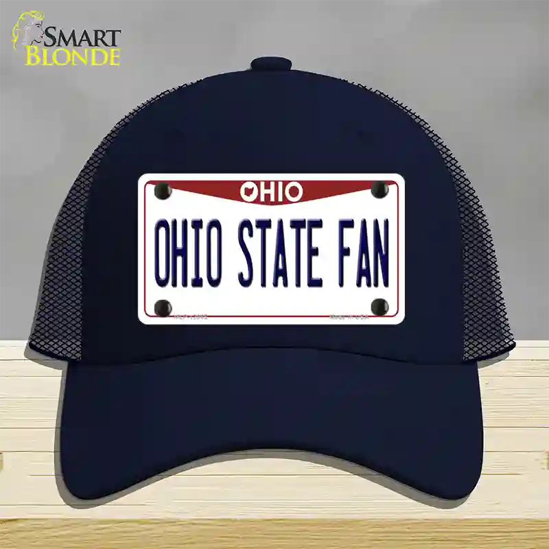 Ohio State Fan Novelty License Plate Hat Mesh / Navy