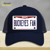 Buckeyes Fan Novelty License Plate Hat Mesh / Navy