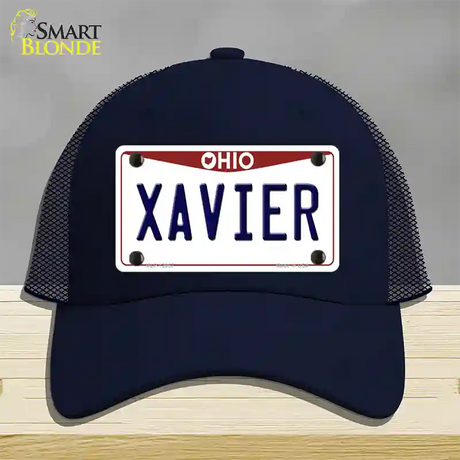 Xavier Novelty License Plate Hat Mesh / Navy