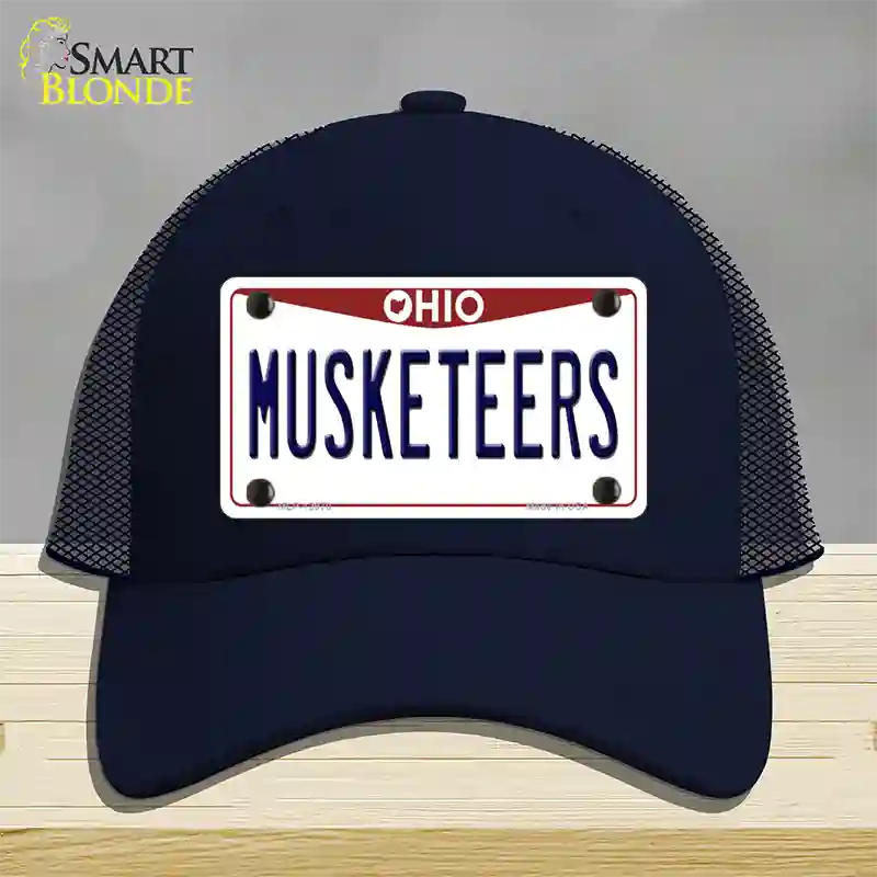 Musketeers Novelty License Plate Hat Mesh / Navy