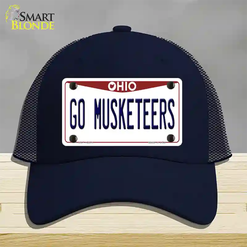 Go Musketeers Novelty License Plate Hat Mesh / Navy