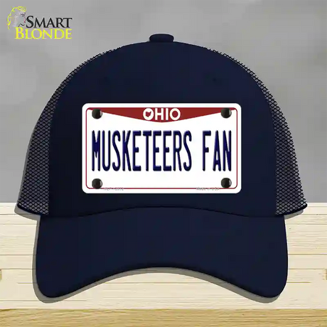 Musketeers Fan Novelty License Plate Hat Mesh / Navy