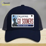 Go Sooners Novelty License Plate Hat Mesh / Navy