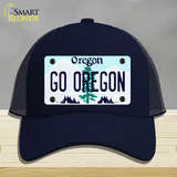 Go Oregon Novelty License Plate Hat Mesh / Navy