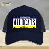 Wildcats Pennsylvania Novelty License Plate Hat Mesh / Navy