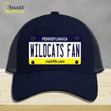 Wildcats Fan Pennsylvania Novelty License Plate Hat Mesh / Navy