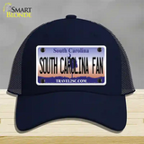 South Carolina Fan Novelty License Plate Hat Mesh / Navy