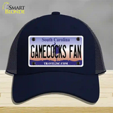 Gamecocks Fan Novelty License Plate Hat Mesh / Navy