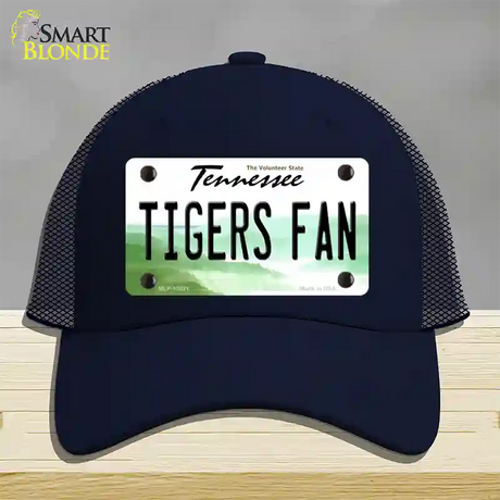 Tennessee Plate Tigers Fan Novelty License Plate Hat Mesh / Navy