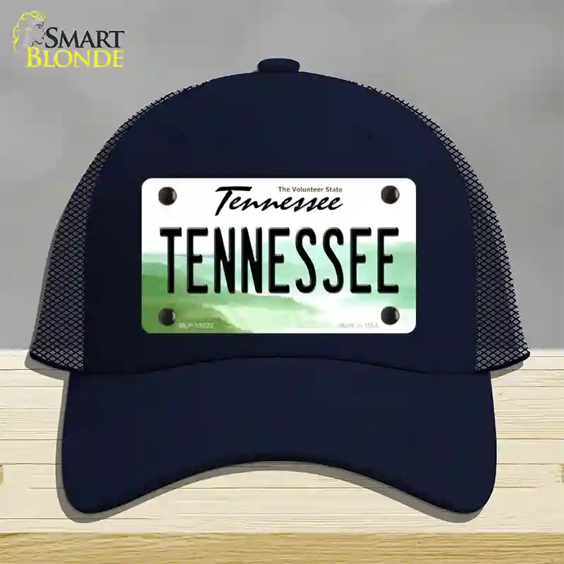 Tennessee Novelty License Plate Hat Mesh / Navy