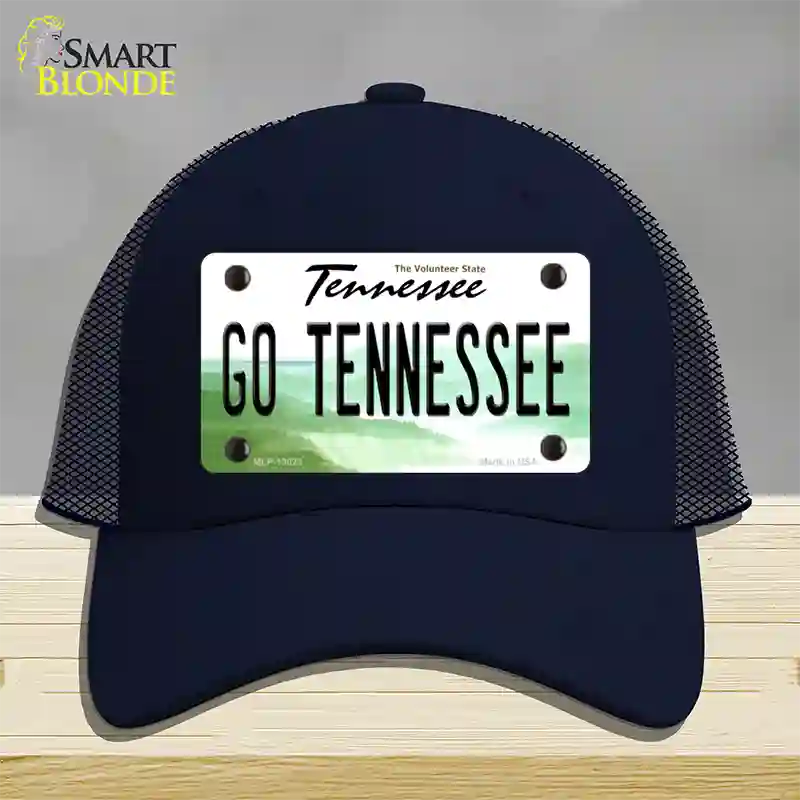 Go Tennessee Novelty License Plate Hat Mesh / Navy