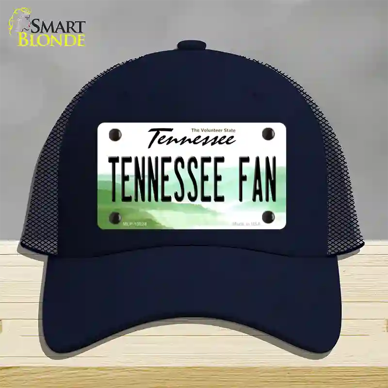 Tennessee Fan Novelty License Plate Hat Mesh / Navy