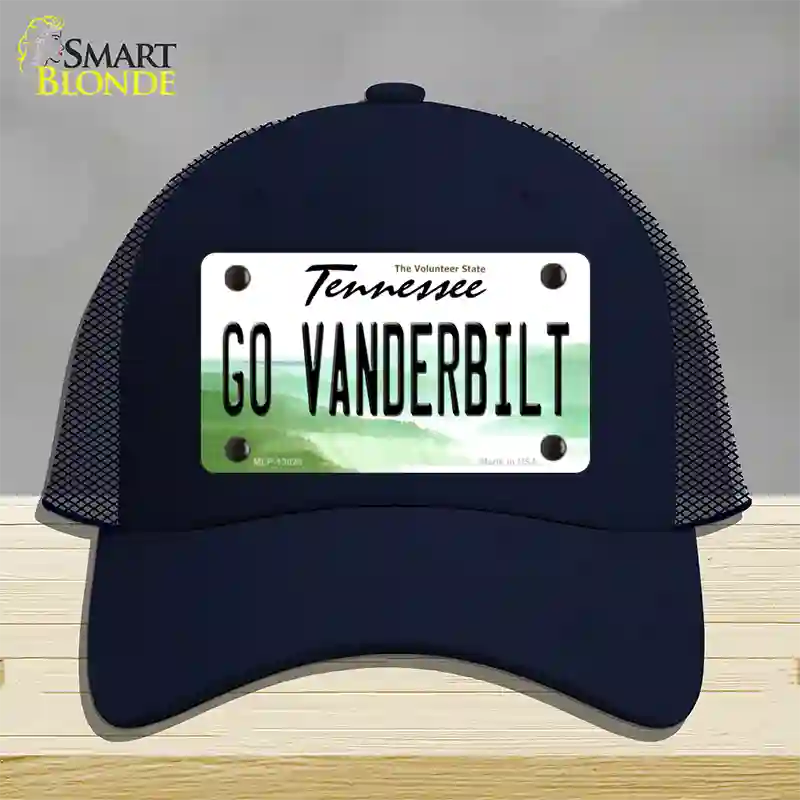 Go Vanderbilt Novelty License Plate Hat Mesh / Navy