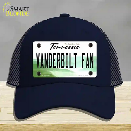 Vanderbilt Fan Novelty License Plate Hat Mesh / Navy