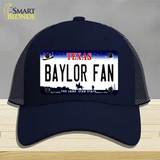 Baylor Fan Novelty License Plate Hat Mesh / Navy