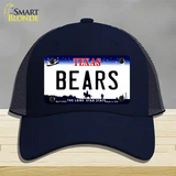 Bears Novelty License Plate Hat Mesh / Navy