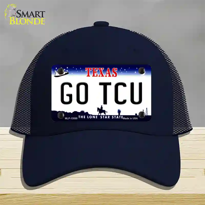 Go TCU Novelty License Plate Hat Mesh / Navy