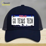 Go Texas Tech Novelty License Plate Hat Mesh / Navy