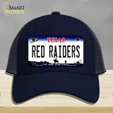 Red Raiders Novelty License Plate Hat Mesh / Navy