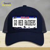 Go Red Raiders Novelty License Plate Hat Mesh / Navy