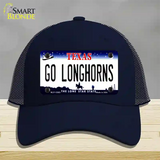 Go Longhorns Novelty License Plate Hat Mesh / Navy