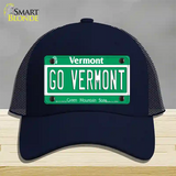 Go Vermont Novelty License Plate Hat Mesh / Navy