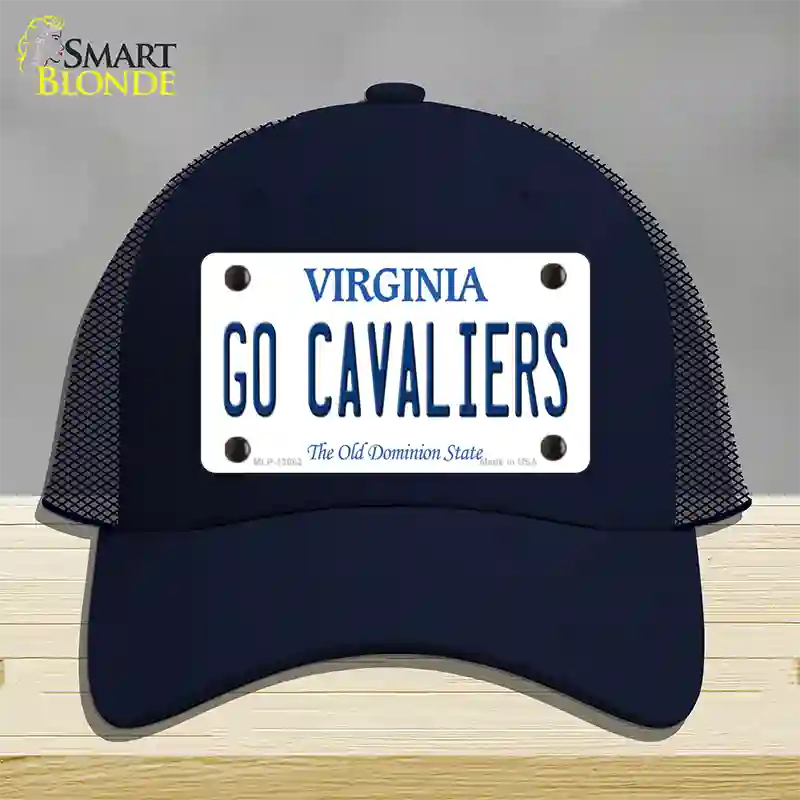 Go Cavaliers Novelty License Plate Hat Mesh / Navy