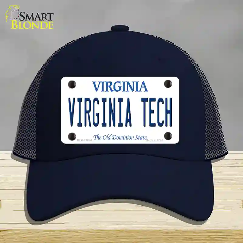 Virginia Tech Novelty License Plate Hat Mesh / Navy