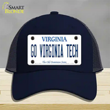 Go Virginia Tech Novelty License Plate Hat Mesh / Navy