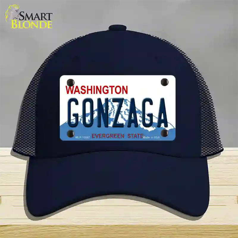 Gonzaga Novelty License Plate Hat Mesh / Navy