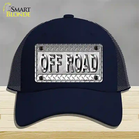 Off Road Novelty License Plate Hat Mesh / Navy