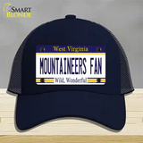 Mountaineers Fan Novelty License Plate Hat Mesh / Navy