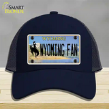 Wyoming Fan Novelty License Plate Hat Mesh / Navy