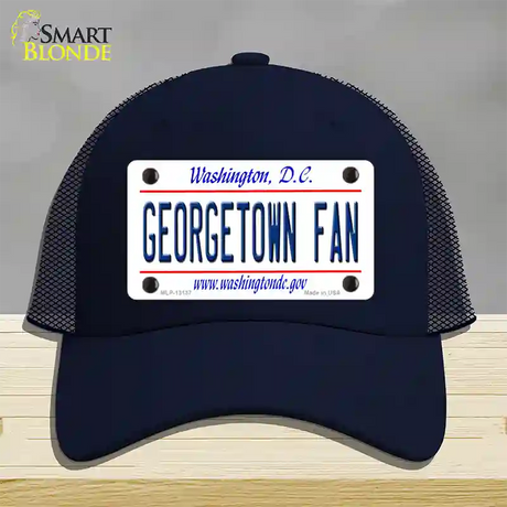 Georgetown Fan Novelty License Plate Hat Mesh / Navy