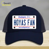 Hoyas Fan Novelty License Plate Hat Mesh / Navy