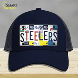 Steelers Strip Art Novelty License Plate Hat Tag Mesh / Navy