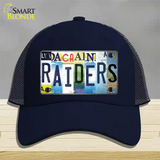 Raiders Strip Art Novelty License Plate Hat Tag Mesh / Navy