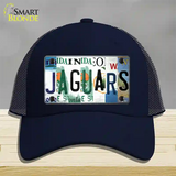 Jaguars Strip Art Novelty License Plate Hat Tag Mesh / Navy