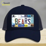 Bears Strip Art Novelty License Plate Hat Tag Mesh / Navy