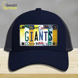 Giants Strip Art Novelty License Plate Hat Tag Mesh / Navy