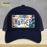 Chargers Strip Art Novelty License Plate Hat Tag Mesh / Navy