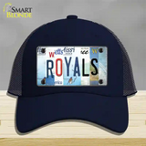 Royals Strip Art Novelty License Plate Hat Tag Mesh / Navy