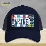 Mariners Strip Art Novelty License Plate Hat Tag Mesh / Navy