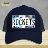 Rockets Strip Art Novelty License Plate Hat Tag Mesh / Navy