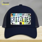 Grizzlies Strip Art Novelty License Plate Hat Tag Mesh / Navy