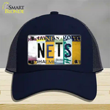 Nets Strip Art Novelty License Plate Hat Tag Mesh / Navy